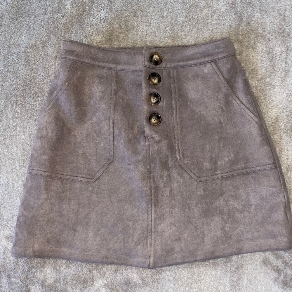 Chic Button-Front Skirt